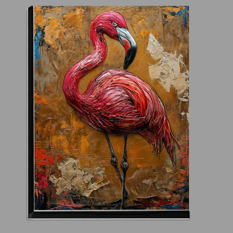 Buy Di-Bond : (Pink flaimgo bird street art)