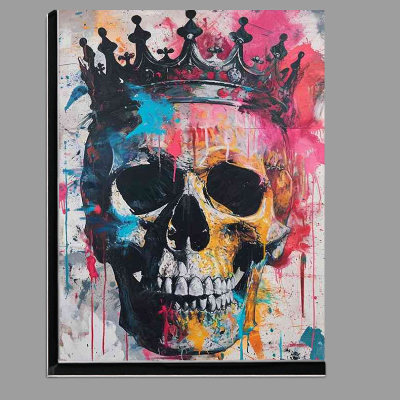 Buy Di-Bond : (Skull and crown street art)