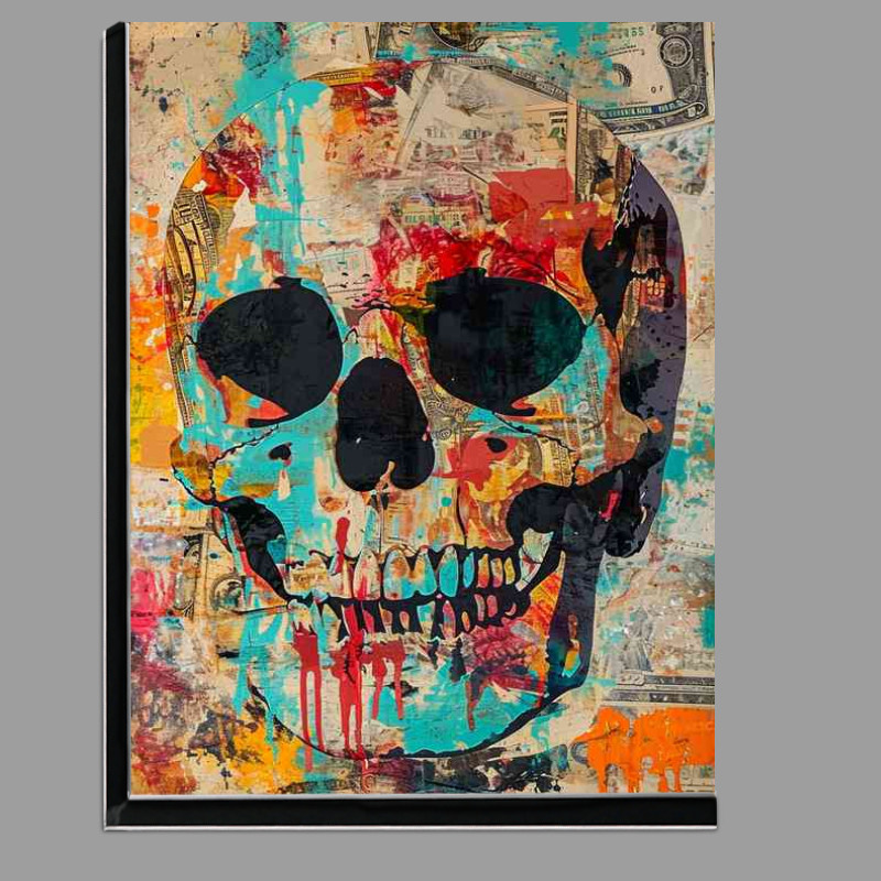 Buy Di-Bond : (Skull street art in a painted style)