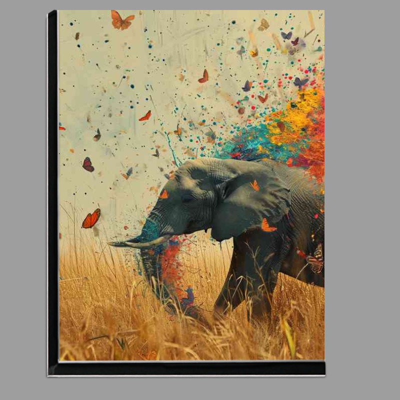 Buy Di-Bond : (The Elephant with the colourful butterflies art)