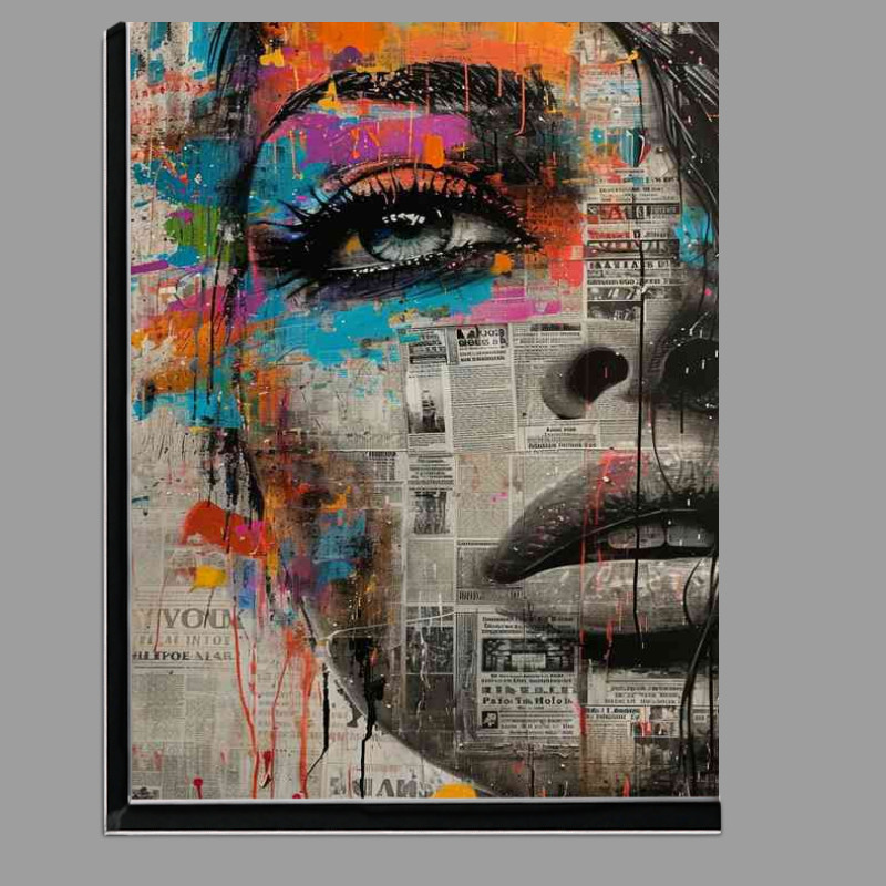 Buy Di-Bond : (The painted lady newspaper art)