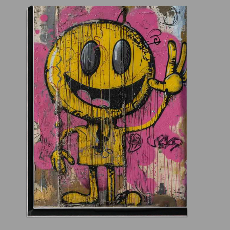 Buy Di-Bond : (The yellow happy man graffiti)