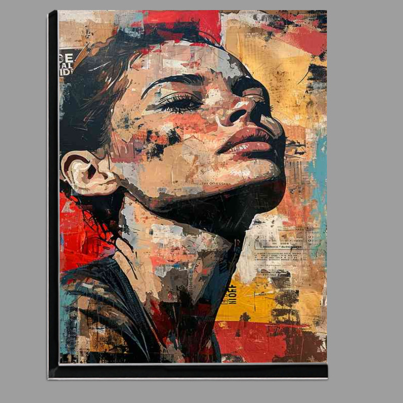 Buy Di-Bond : (Woman looking proud urban street art)