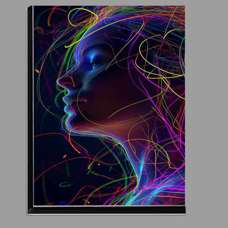 Buy Di-Bond : (Womans head on with colored light)