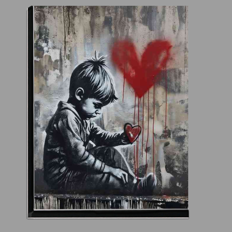 Buy Di-Bond : (Yound boy holding his heart in his hands)