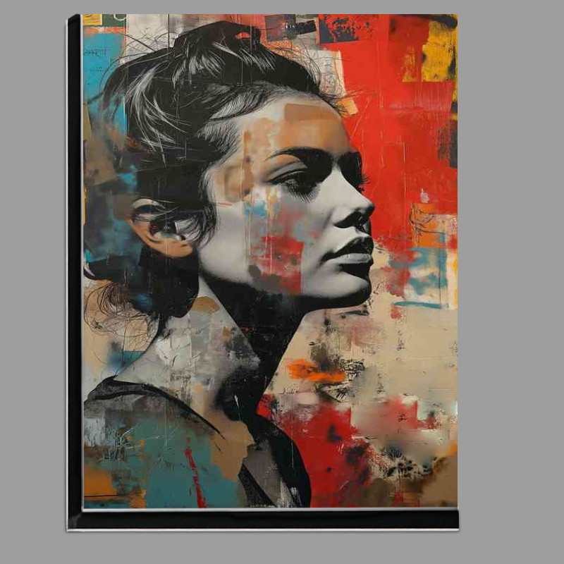 Buy Di-Bond : (womans face street art style)