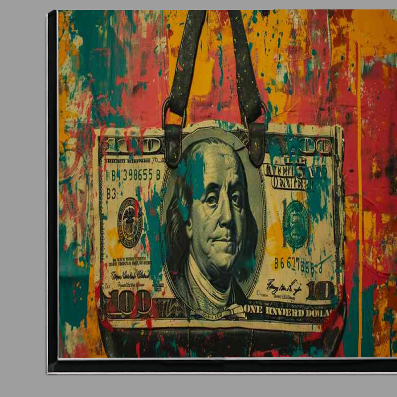 Buy Di-Bond : (Dollar bill hand bag street art)