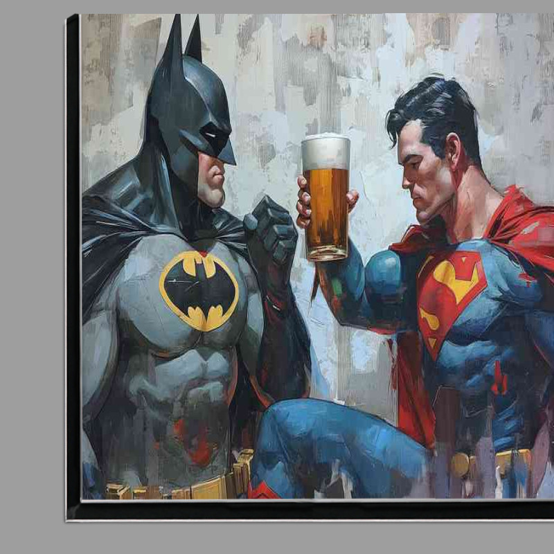 Buy Di-Bond : (Super heros havin a beer)