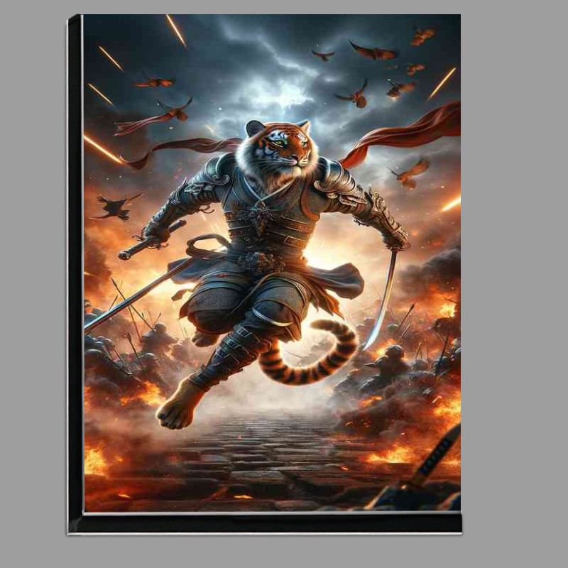 Buy Di-Bond : (Animal in dynamic action Envision a powerful tiger in battle)