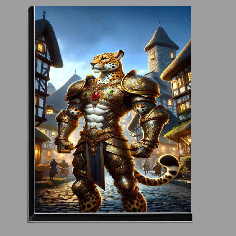 Buy Di-Bond : (Leopard knight stands in a heroic pose)