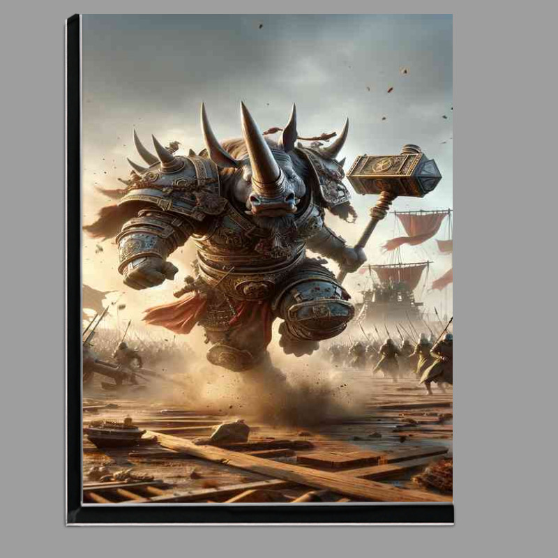 Buy Di-Bond : (Warrior animal a fierce rhinocero)