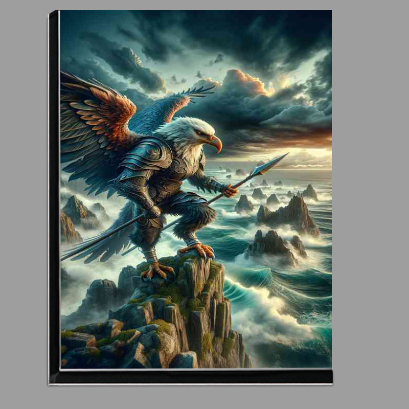 Buy Di-Bond : (Warrior animal in a fantastic a fierce eagle)