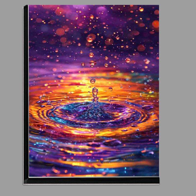 Buy Di-Bond : (Colourful water splash purples oranges)