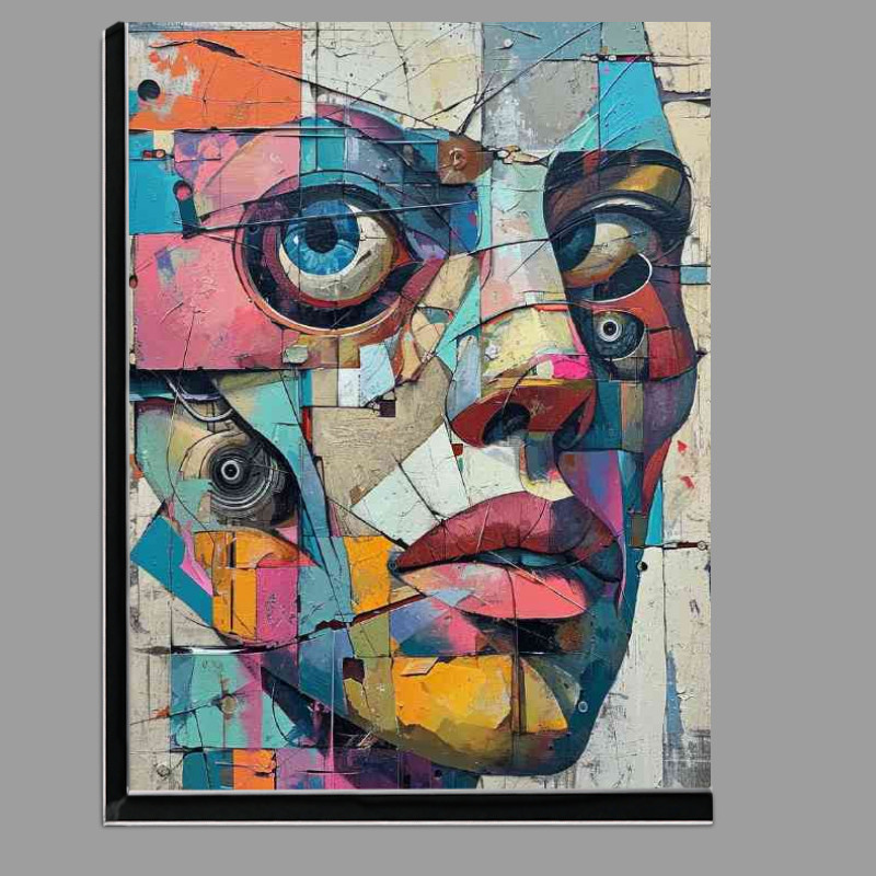 Buy Di-Bond : (Abstract painting of what seems to be a face)