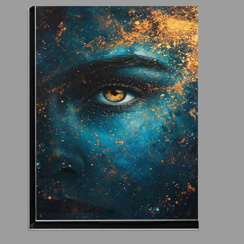 Buy Di-Bond : (Galaxy abstract face in blue)