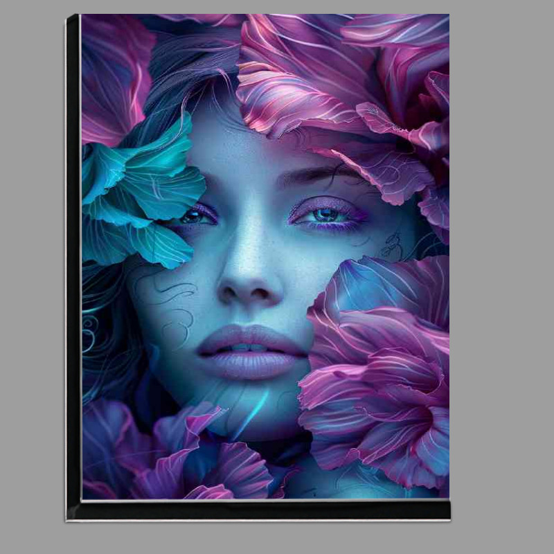 Buy Di-Bond : (Woman with large petals on her head color)