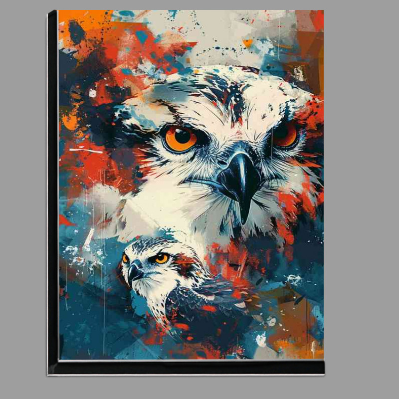 Buy Di-Bond : (A Pair of Osprays in abstract art)