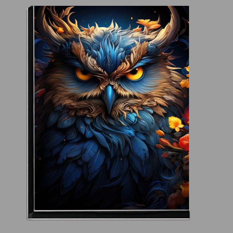 Buy Di-Bond : (Blue Owl with yellow eyes)
