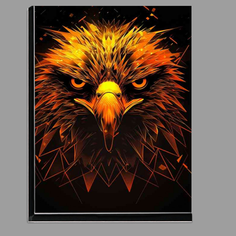 Buy Di-Bond : (Golden Abstract Eagle head)