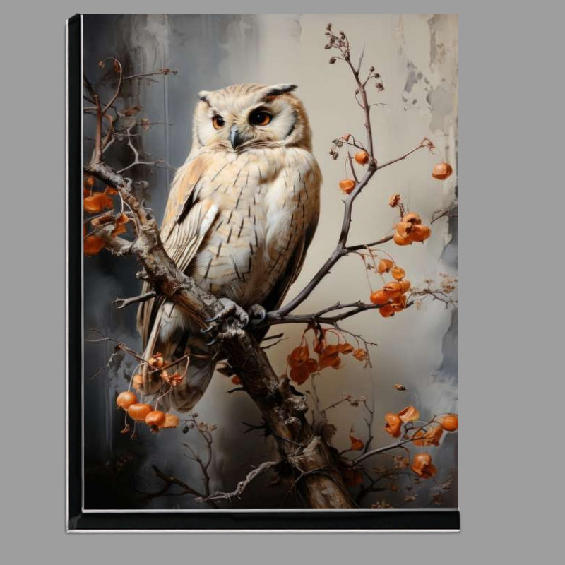 Buy Di-Bond : (Owl with greys on a branch)