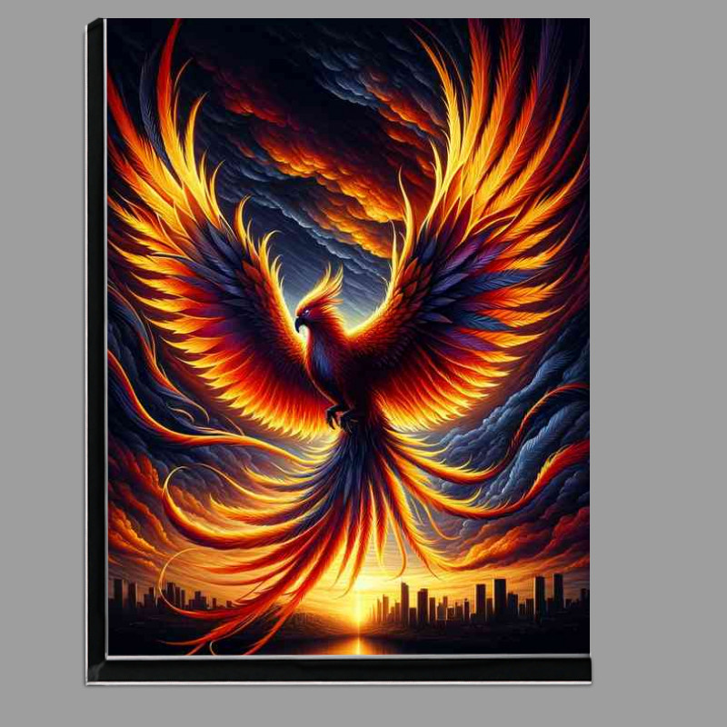 Buy Di-Bond : (Phoenix in flight its tapestry of burning oranges and yellows)