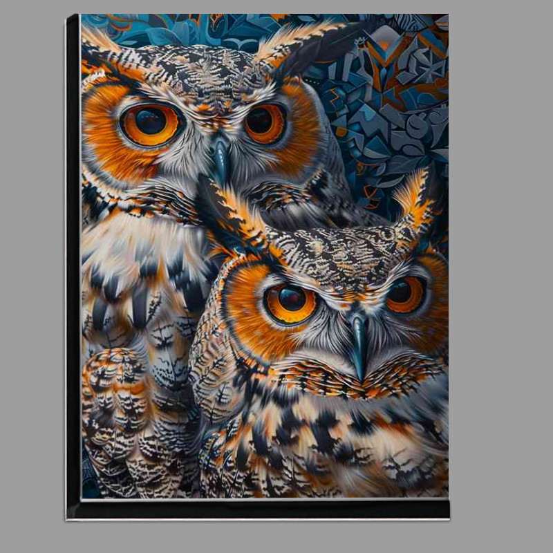 Buy Di-Bond : (Two large Owls with big eyes)