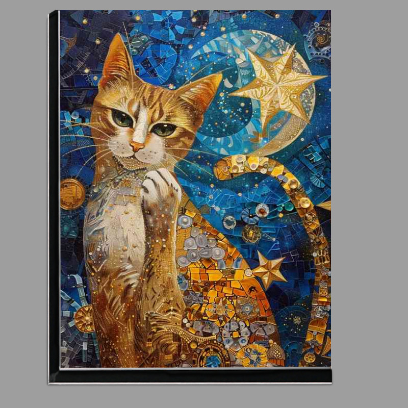 Buy Di-Bond : (A Cat and stars with moon)