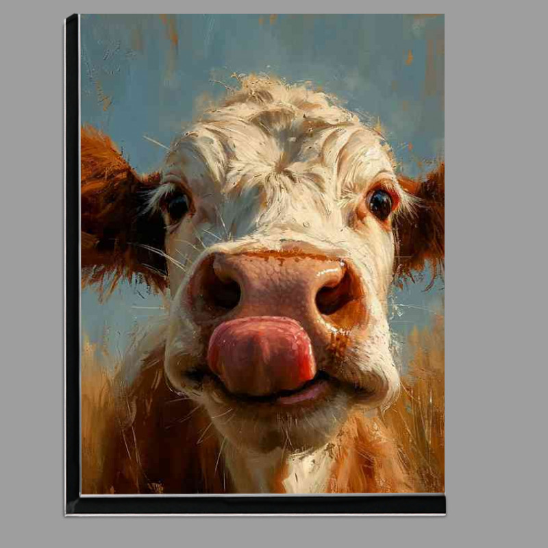 Buy Di-Bond : (Animated cow with the licking lips)