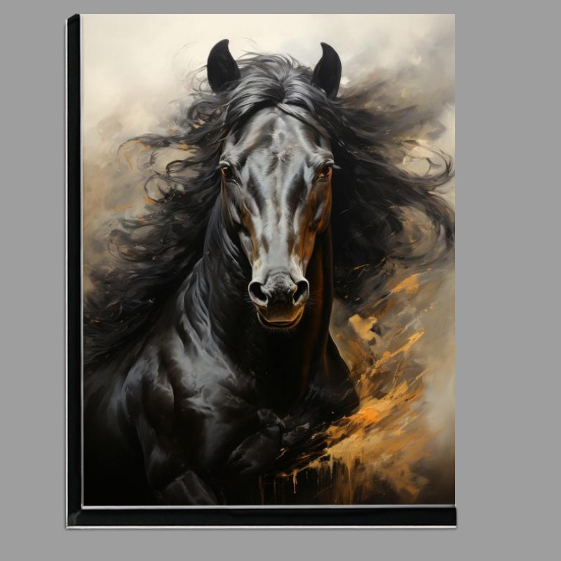Buy Di-Bond : (Black beautiful horse)