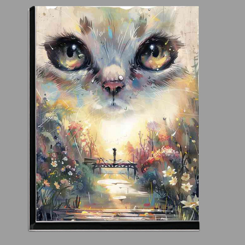 Buy Di-Bond : (Cute cat in the medows)