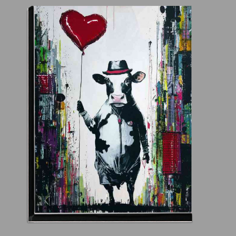 Buy Di-Bond : (Graffiti crazy cow and the baloon)