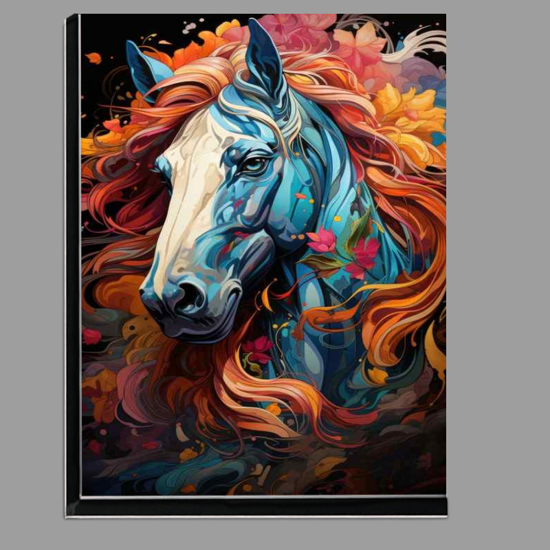 Buy Di-Bond : (Grey Horse full of colour)