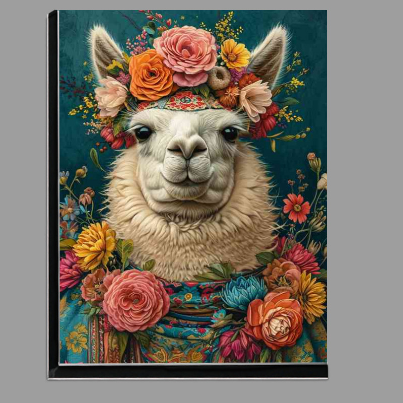 Buy Di-Bond : (LLama in a flowered headset)