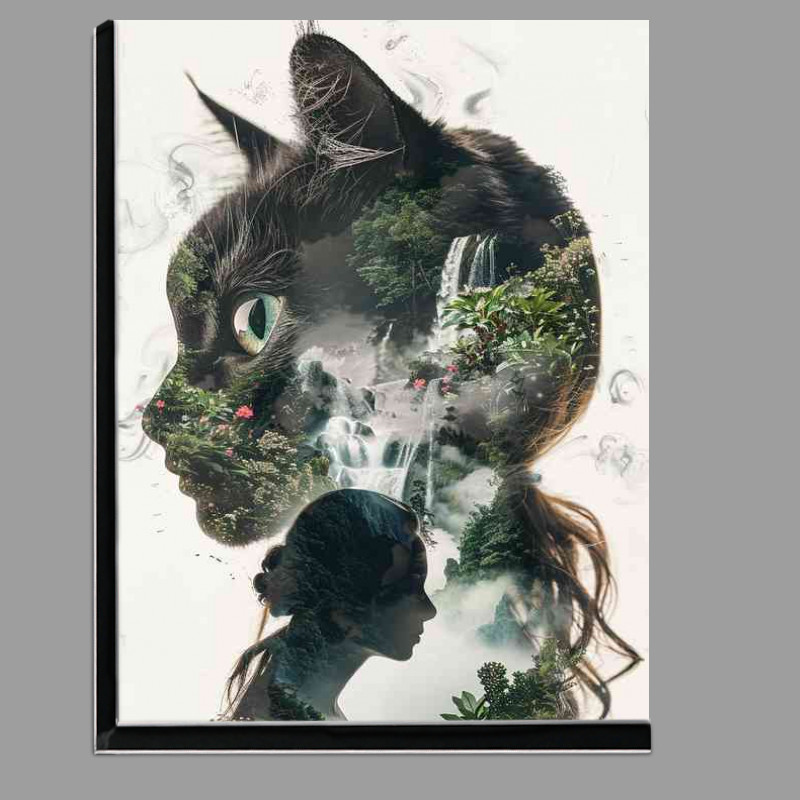 Buy Di-Bond : (Lady and the Cat Double exposure)