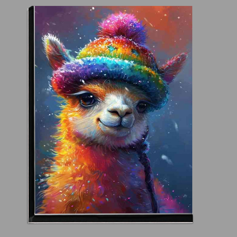 Buy Di-Bond : (Llama with a cute coloured bobble hat on)