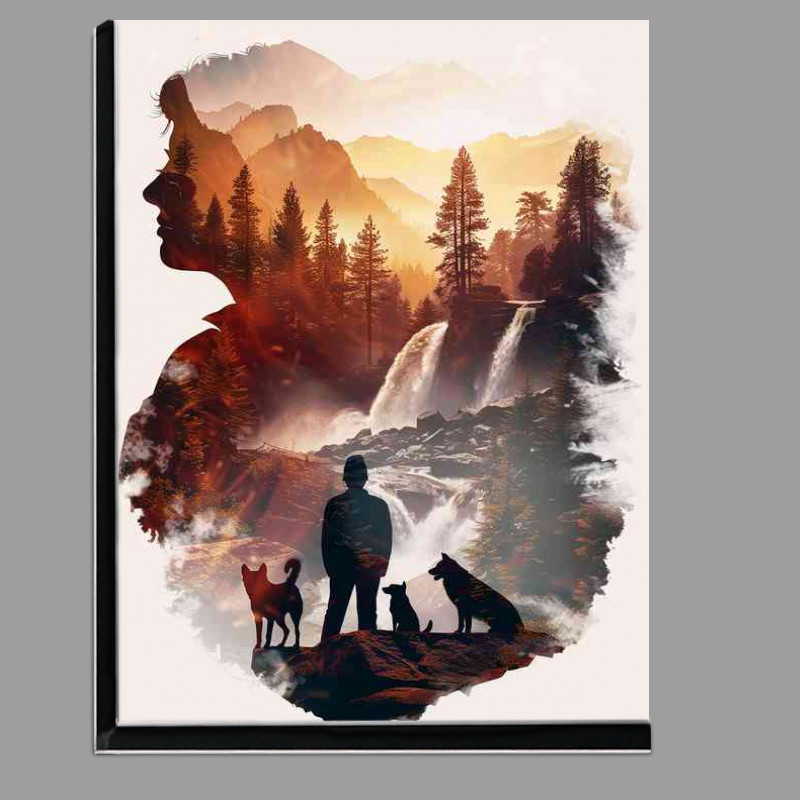 Buy Di-Bond : (Pack of Dogs in the mountains)