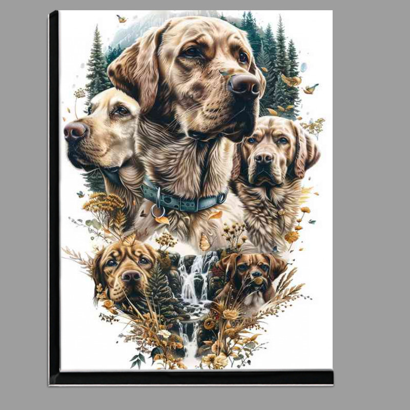 Buy Di-Bond : (The Family of Labrador Dogs)