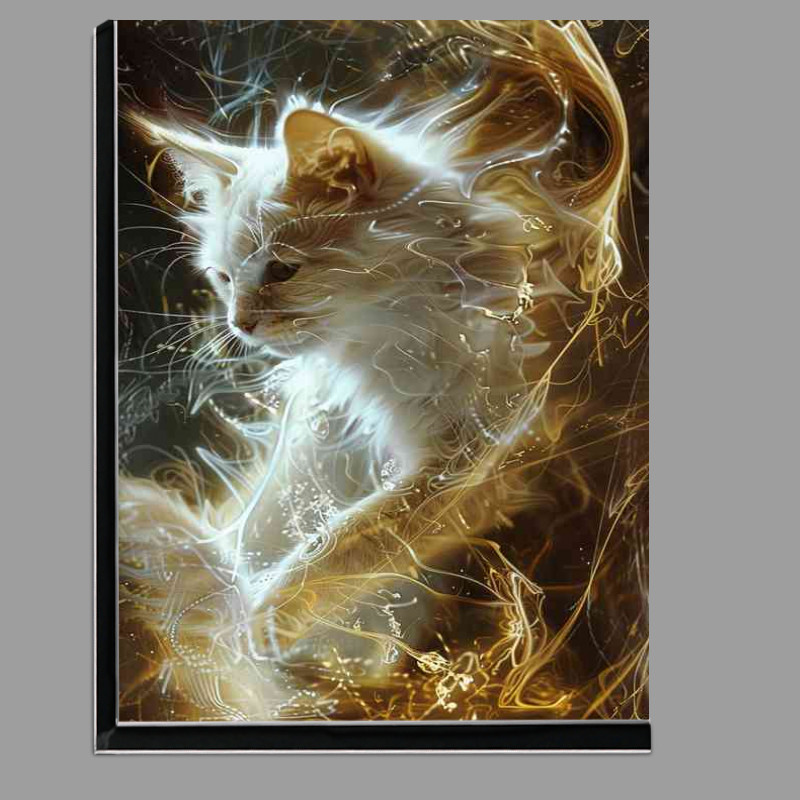 Buy Di-Bond : (White and gold Cat)