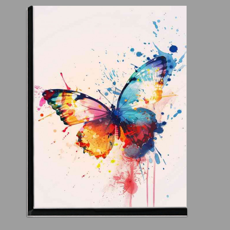Buy Di-Bond : (Watercolour coloured Butterfly splashed art)