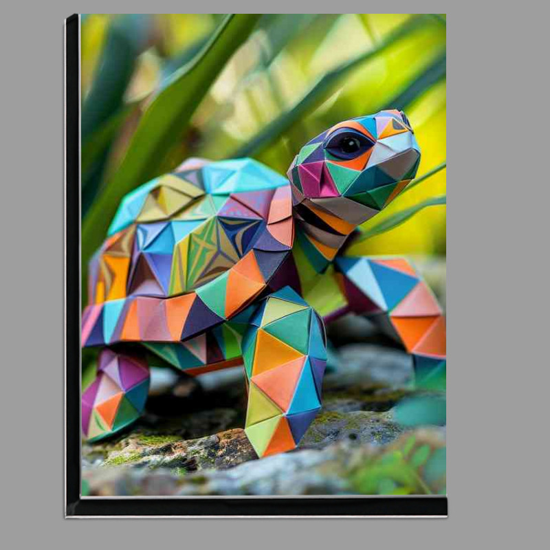 Buy Di-Bond : (A cute little turtle with colorful geometric patterns)