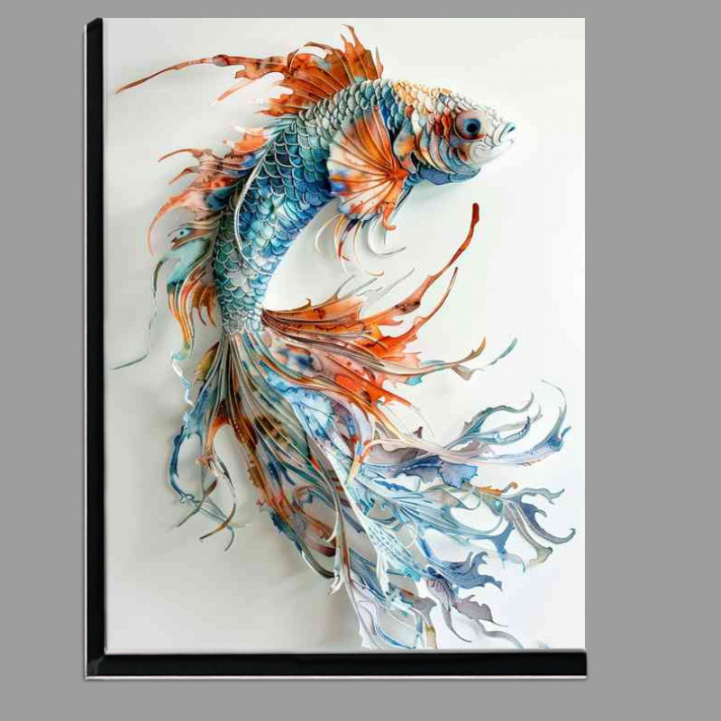 Buy Di-Bond : (A painting style of a betta fish in watercolor)