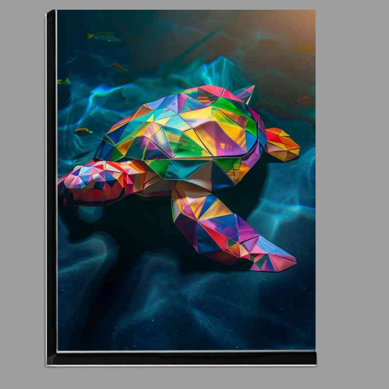 Buy Di-Bond : (Geometric turtle origami colorfull)