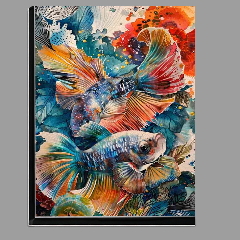 Buy Di-Bond : (Siamese fighting fish painted style)