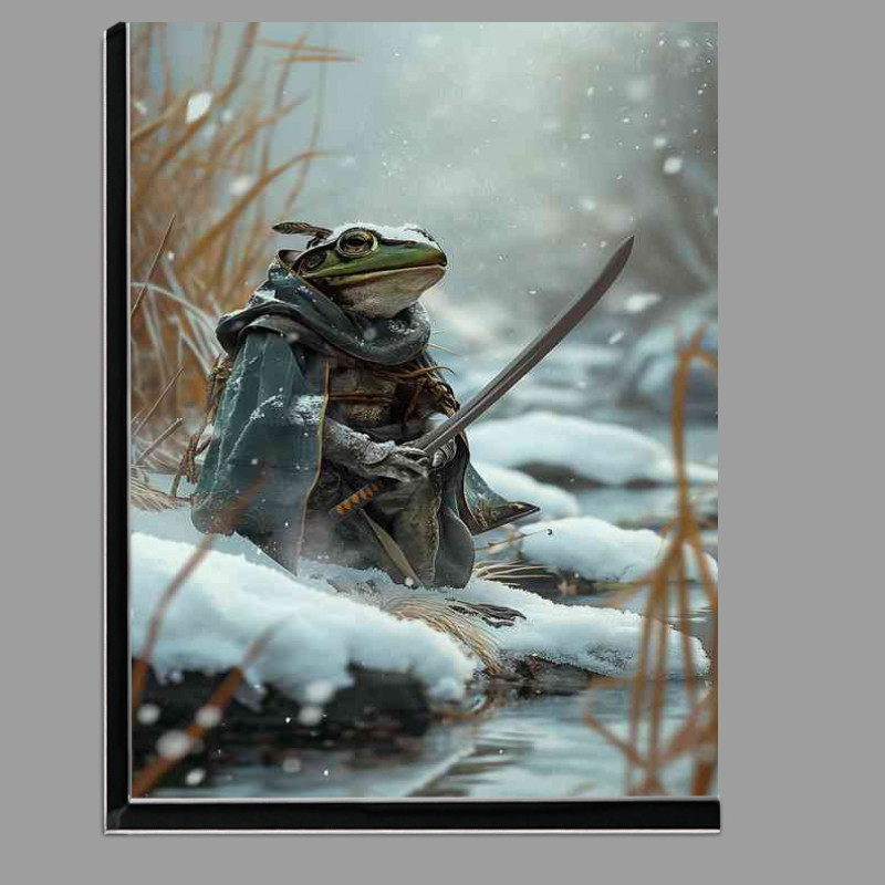 Buy Di-Bond : (A Frog with as sword in the snow)