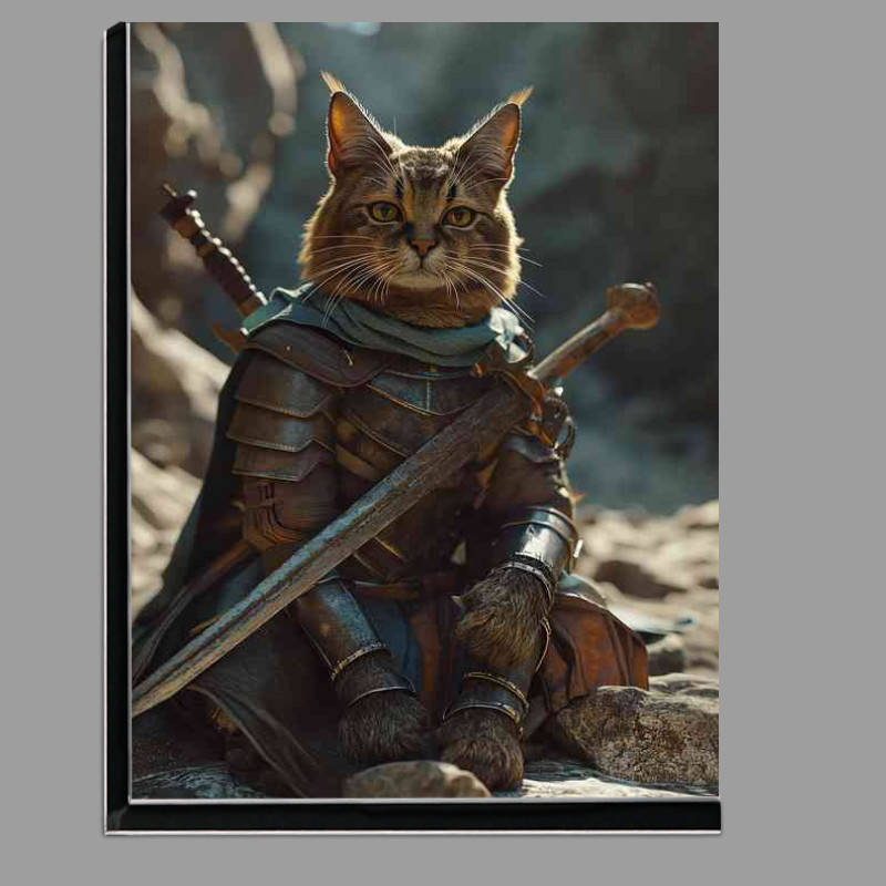 Buy Di-Bond : (Cat in amour with two swords)