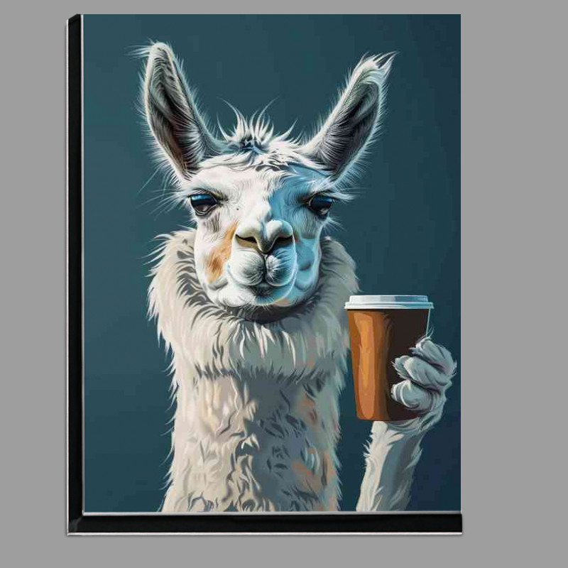 Buy Di-Bond : (Llama having his morning coffee)