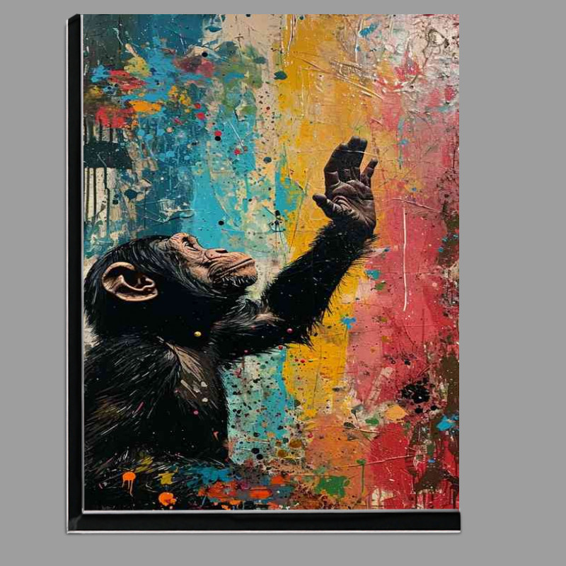 Buy Di-Bond : (Banksy style street monkey art)
