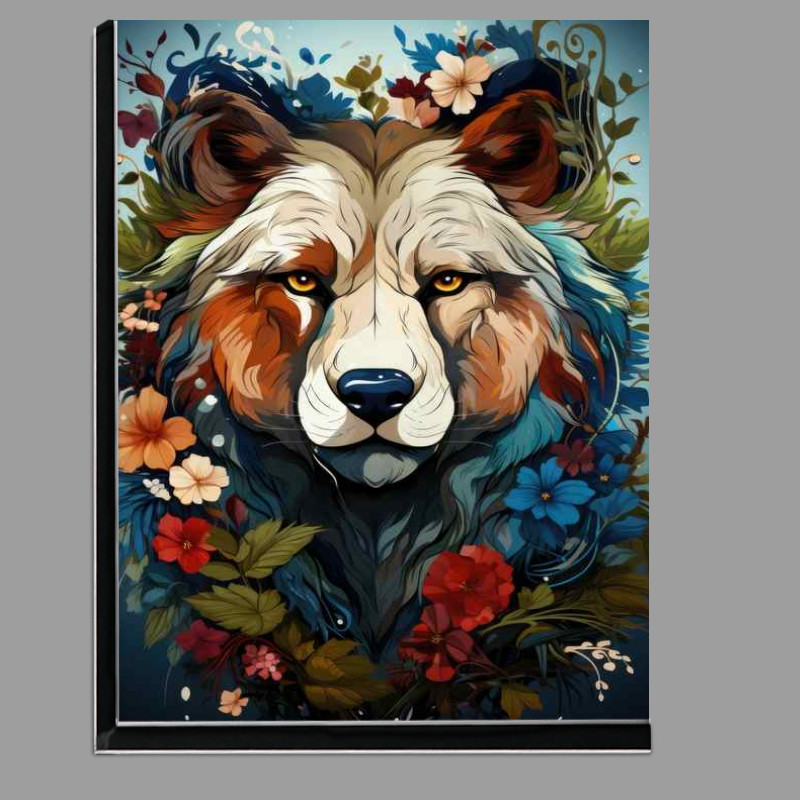 Buy Di-Bond : (Bear head with array of flowers)