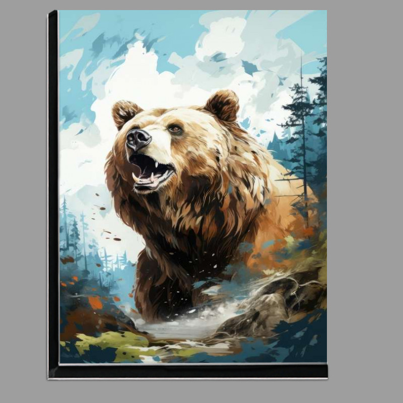 Buy Di-Bond : (Big brown Bear in alaska)