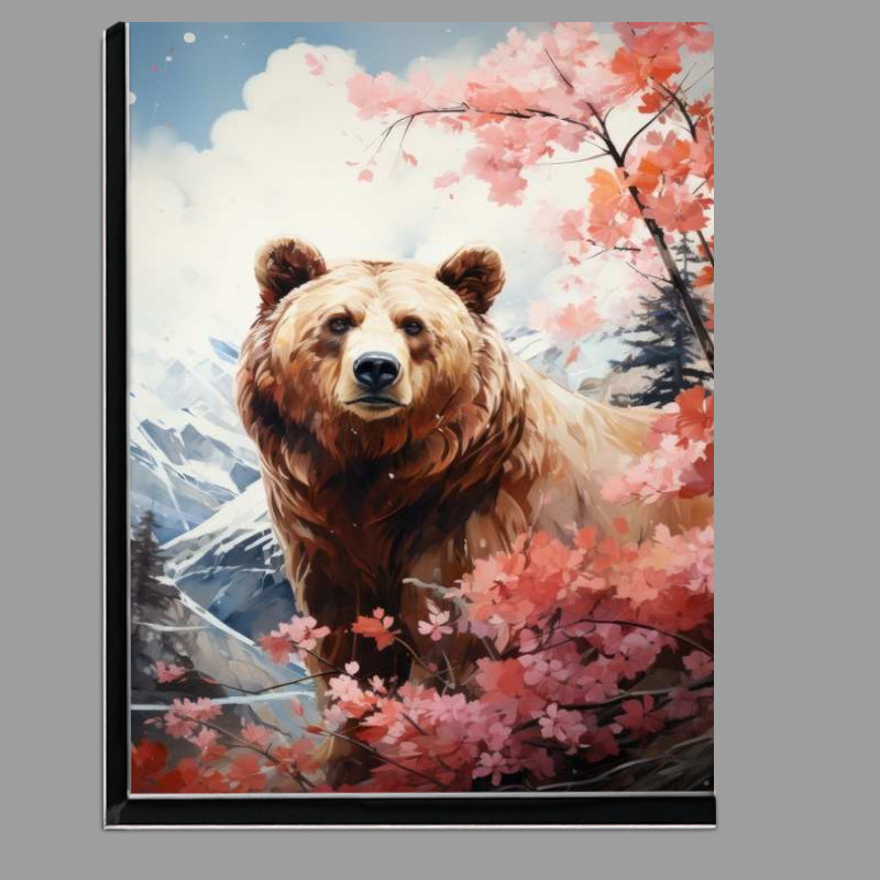 Buy Di-Bond : (Brown bear by the mountains)